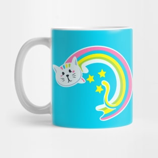 Kitty Cat Rainbow Mug